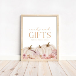 Boho Pampas Pink Pumpkin Cards & Geschenke Poster