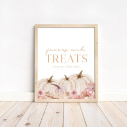 Boho Pampas Pink Pumpkin Favoriten & Leckereien Poster