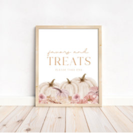 Boho Pampas Pink Pumpkin Favoriten & Leckereien Poster