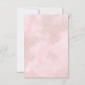 Boho Pampas & Pink Roses Hochzeitsessen RSVP Karte (Rückseite)