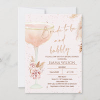 Boho Pampas Rose Gold Bridge zum Brautparty
