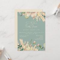 Boho Pampas Sage Brautparty