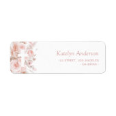 Boho Pampas staubige Rose Blumentaufrede (Vorne)