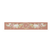 BOHO Pampas Terracotta Blush Blumenpalmen Einladungsbanderole (Flach)