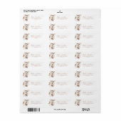 Boho Pampas Terracotta Return Address Label (Vorne)