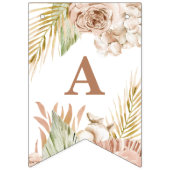 Boho Pampas Tropical Trockenes Blume Wimpelkette (Erste Fahne)