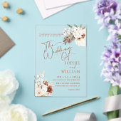 Boho Pampas Wedding Acryleinladungen (In Situ (Hochzeit))