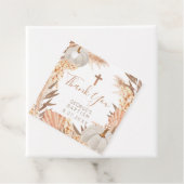 Boho Pampas White Pumpkin Taufe Anhänger (Beispiel)