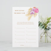 Boho pampas - Wie alt war die Braut, um Spiel zu w (Stehend Vorderseite)