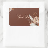 Boho-Pampasgras-Anhänger – Neutrale Blumenmotive Rechteckiger Aufkleber (Tasche)