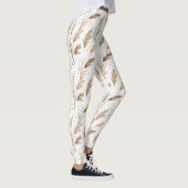 Boho-Pampasgras-Beige-Braun-Sternenmuster (1) Leggings (Rechts)