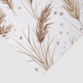 Boho-Pampasgras Beige Braun Sternenmuster (1) Seidenpapier (Detail)