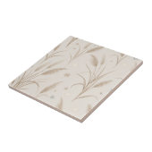 Boho-Pampasgras-Beige-Braun-Sternenmuster (2) Fliese (Seite)