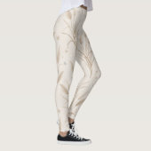 Boho-Pampasgras-Beige-Braun-Sternmuster (2) Leggings (Rechts)