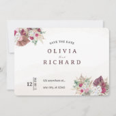 Boho-Pampasgras-Blumen-Hochzeit-Save-the-Date Save The Date (Vorderseite)