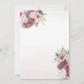 Boho-Pampasgras-Blumen-Hochzeit-Save-the-Date Save The Date (Rückseite)