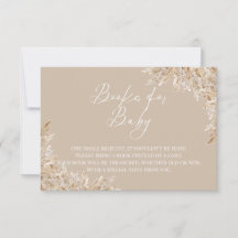 Boho-Pampasgras-Bücher für Baby-Einlage | Neutral