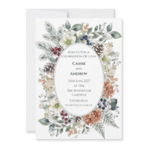 Boho-Pampasgras getrocknete Blumen-Hochzeitseinlad