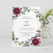 Boho-Pampasgras getrocknete Blumen-Hochzeitseinlad Einladung (Stehend Vorderseite)