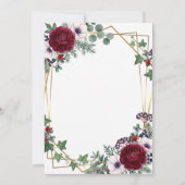 Boho-Pampasgras getrocknete Blumen-Hochzeitseinlad Einladung (Rückseite)