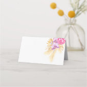 Boho-Pampasgras - Hochzeitsplatzkarten Platzkarte (Rückseite)