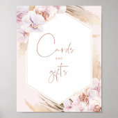 Boho-Pampasgras Karten und Geschenke Poster (Vorne)