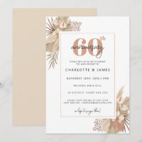 Boho Pampass Grass 60. Hochzeitstag