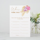 Boho pampass - Wo waren sie Brautparty (Stehend Vorderseite)