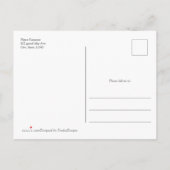 Boho Pampen mit rosa blumengeschmückter Babydusche Einladungspostkarte (Rückseite)