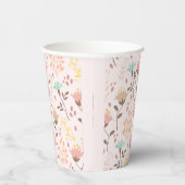 Boho Paper Cups, Boho Botanische Blume Pappbecher (Rechts)