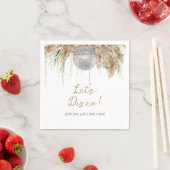 Boho Papmas Grass Disco Ball Jegliches Alter Gebur Serviette (Beispiel)