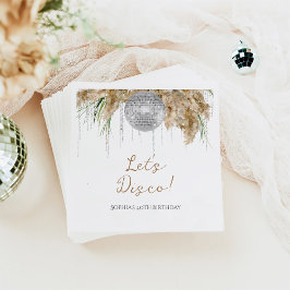 Boho Papmas Grass Disco Ball Jegliches Alter Gebur Serviette