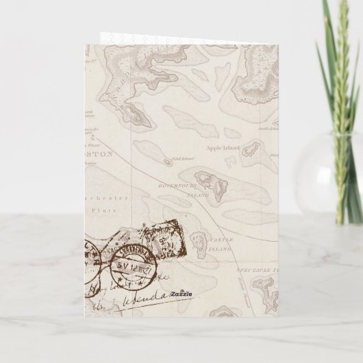 Boho Passport Destination Qr Code Hochzeit Einladung (Rückseite)