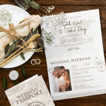 Boho Passport Hochzeit in Urlaubsort