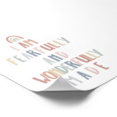 Boho pastel beängstigend gemacht Druck Poster (Ecke)