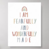 Boho pastel beängstigend gemacht Druck Poster (Vorne)