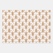 Boho Pastel Christmas Tree Decor Element Muster Geschenkpapier Set (Vorderseite 2)