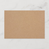 Boho Pastel Floral Wreath Rustikale Hochzeit Begleitkarte (Rückseite)