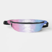 Boho Pastel Fluffy Abstrakt Bigender Pride Flag Bauchtasche (Vorderseite)