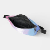 Boho Pastel Fluffy Abstrakt Bigender Pride Flag Bauchtasche (Offen)