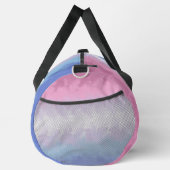 Boho Pastel Fluffy Abstrakt Bigender Pride Flag Duffle Bag (Rechts)