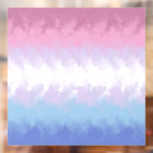 Boho Pastel Fluffy Abstrakt Bigender Pride Flag Fensteraufkleber (Blatt 2)