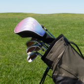 Boho Pastel Fluffy Abstrakt Bigender Pride Flag Golf Headcover (In SItu)