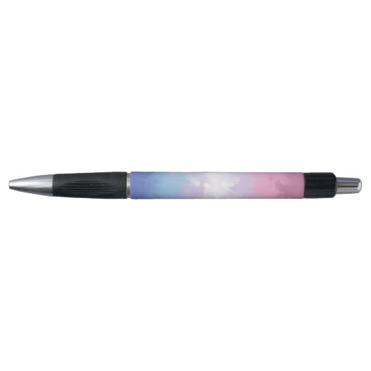 Boho Pastel Fluffy Abstrakt Bigender Pride Flag Kugelschreiber (Vorderseite)