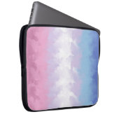 Boho Pastel Fluffy Abstrakt Bigender Pride Flag Laptopschutzhülle (Vorne Rechts)