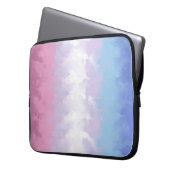 Boho Pastel Fluffy Abstrakt Bigender Pride Flag Laptopschutzhülle (Vorderseite Links)