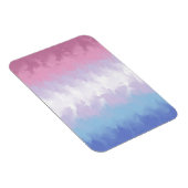 Boho Pastel Fluffy Abstrakt Bigender Pride Flag Magnet (Rechte Seite)