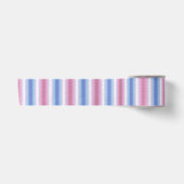 Boho Pastel Fluffy Abstrakt Bigender Pride Flag Satinband (Vorderseite)