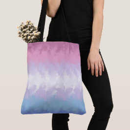 Boho Pastel Fluffy Abstrakt Bigender Pride Flag Tasche