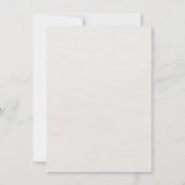 BOHO Pastel Garden Colors Wedding Probe Einladung (Rückseite)